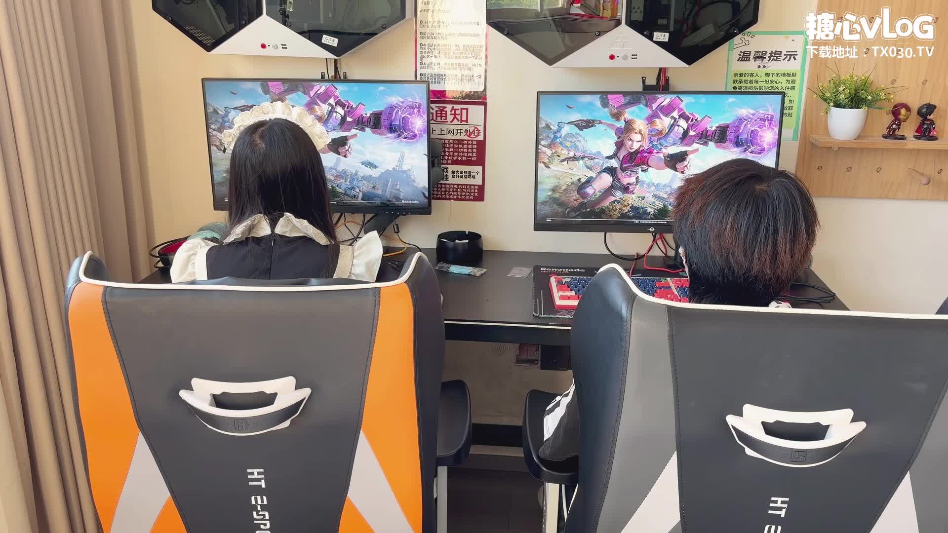 【蘿莉女僕】小米粥 - 洛麗塔少女的電競陪玩 吃雞口交侍奉 玩弄小穴無套抽插 榨射老闆精液頂級服務 - AV大平台 - 中文字幕，成人影片，AV，國產，線上看